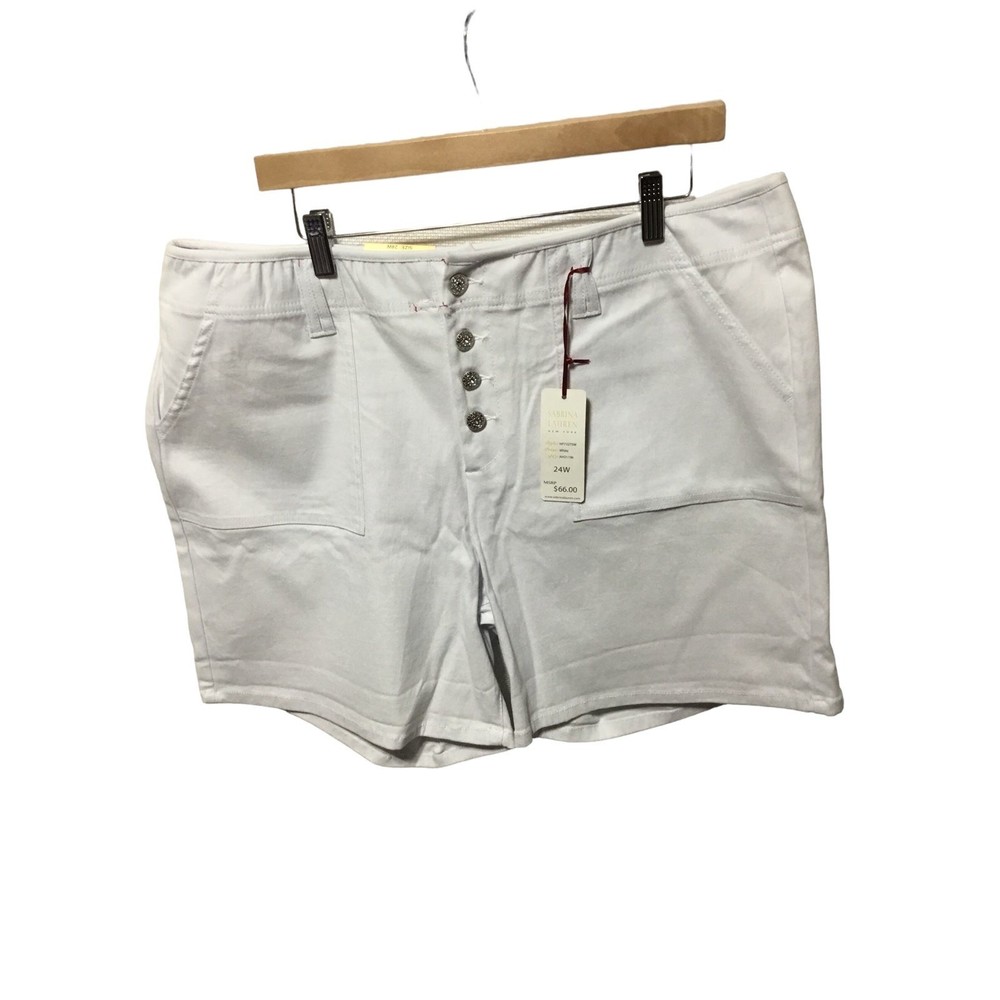 Sabrina Lauren Ultra Soft Stretch Shorts Size 24W NWT